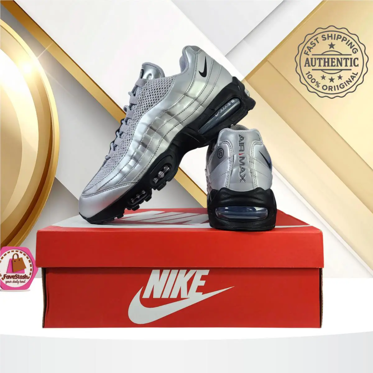Nike shoes - IB6830002 - IB6830-002 - METALLIC SILVER/BLACK-BLACK (UPC: 198727555733) 0
