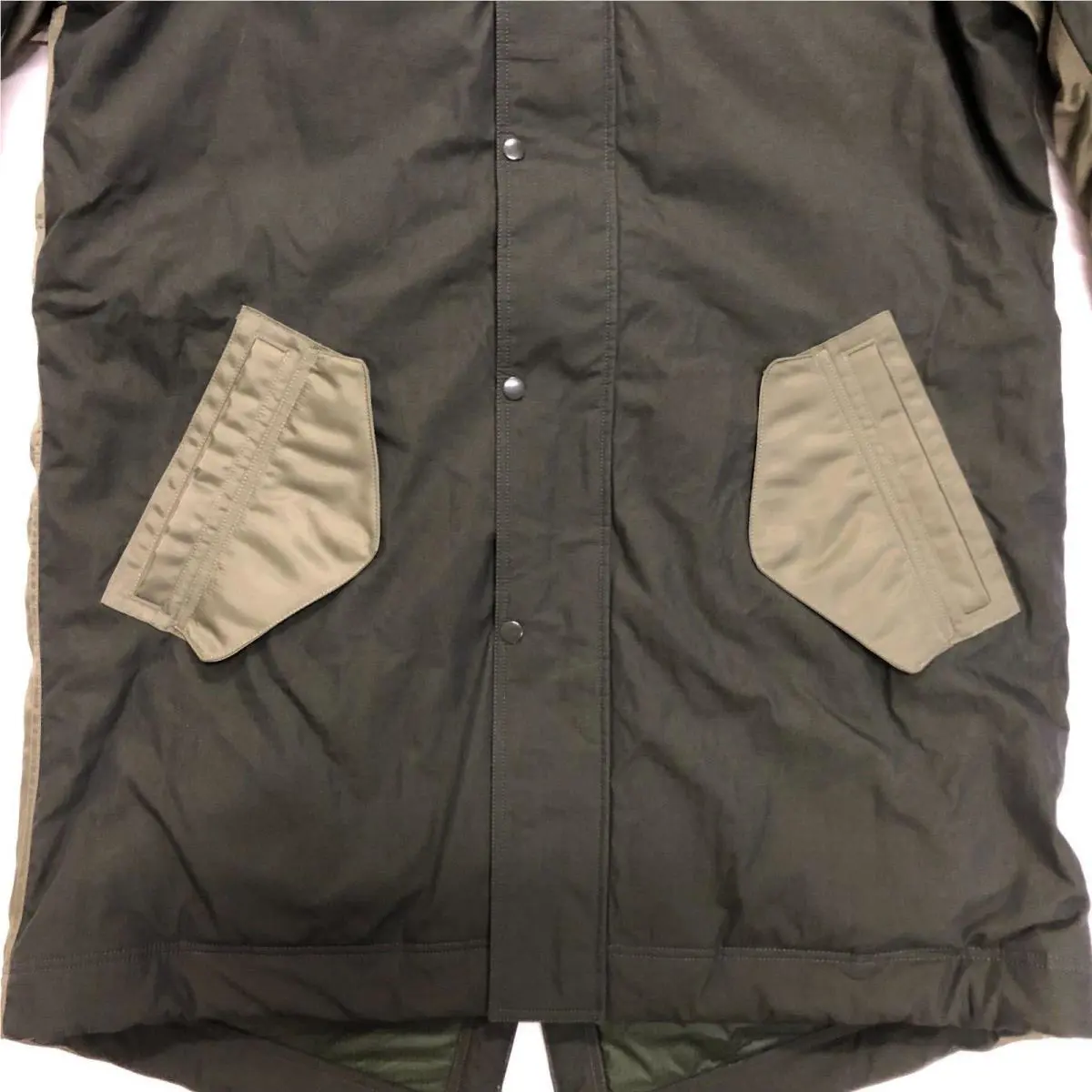 Nike clothing - Nike Sportswear Therma-Fit White Space Parka - Sequoia/Medium Olive-Light Stone (UPC: 195242731017) 2