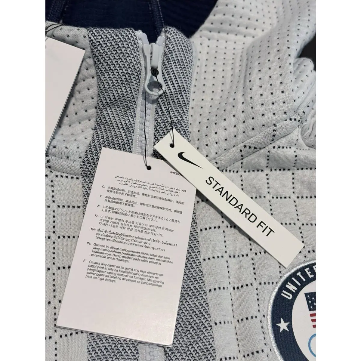 Nike clothing - Nike Tech Pack Therma Jacket - CT2582-043 - White, Gray, Blue (UPC: 0193655047626) 8