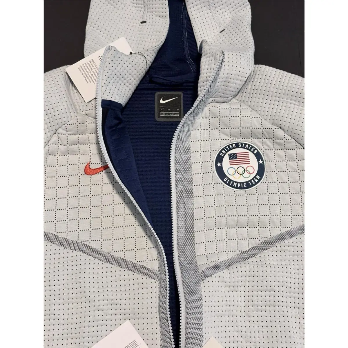 Nike clothing - Nike Tech Pack Therma Jacket - CT2582-043 - White, Gray, Blue (UPC: 0193655047626) 13