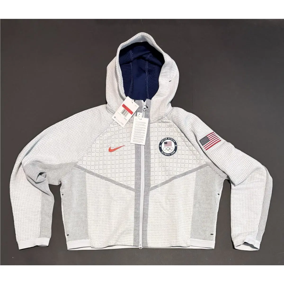 Nike clothing - Nike Tech Pack Therma Jacket - CT2582-043 - White, Gray, Blue (UPC: 0193655047626) 17