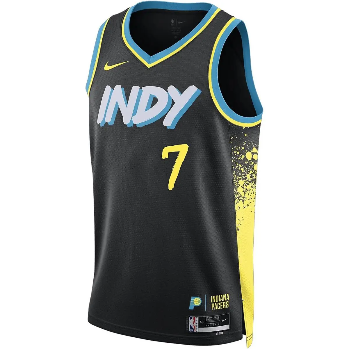 Nike Mens Indiana Pacers Buddy Hield City Edition Series Swingman Jersey Large