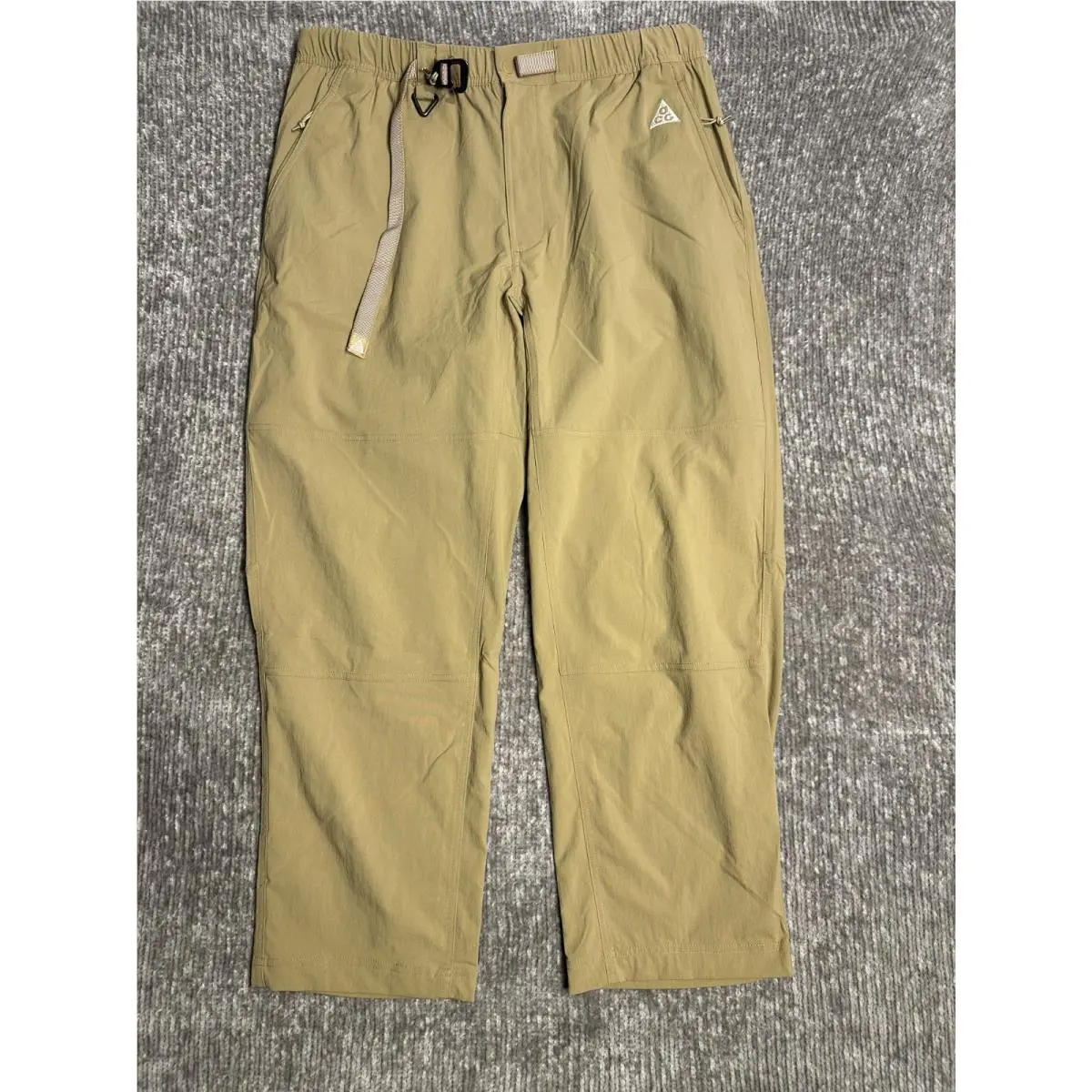 Acg Men`s Track Pants XL Tan Zip Pocket FN2450-297 by Nike