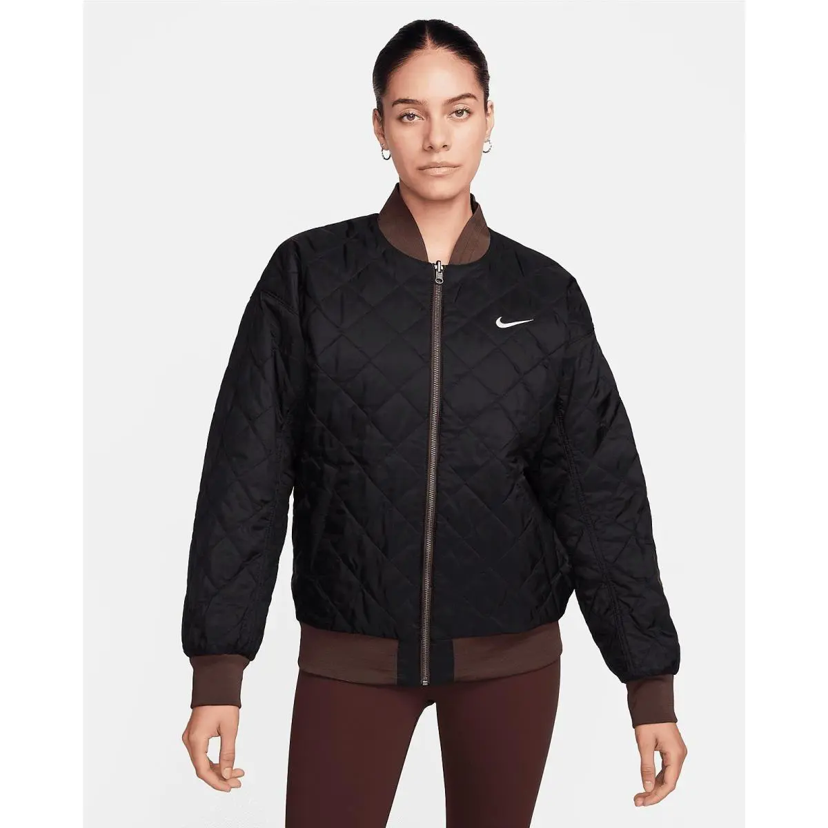 Nike clothing - Nike Sportswear `s Varsity - Sportswear Varsity - FN3168-386 DV7876 - Black/Golden Brown (UPC: 0196968936458) 2
