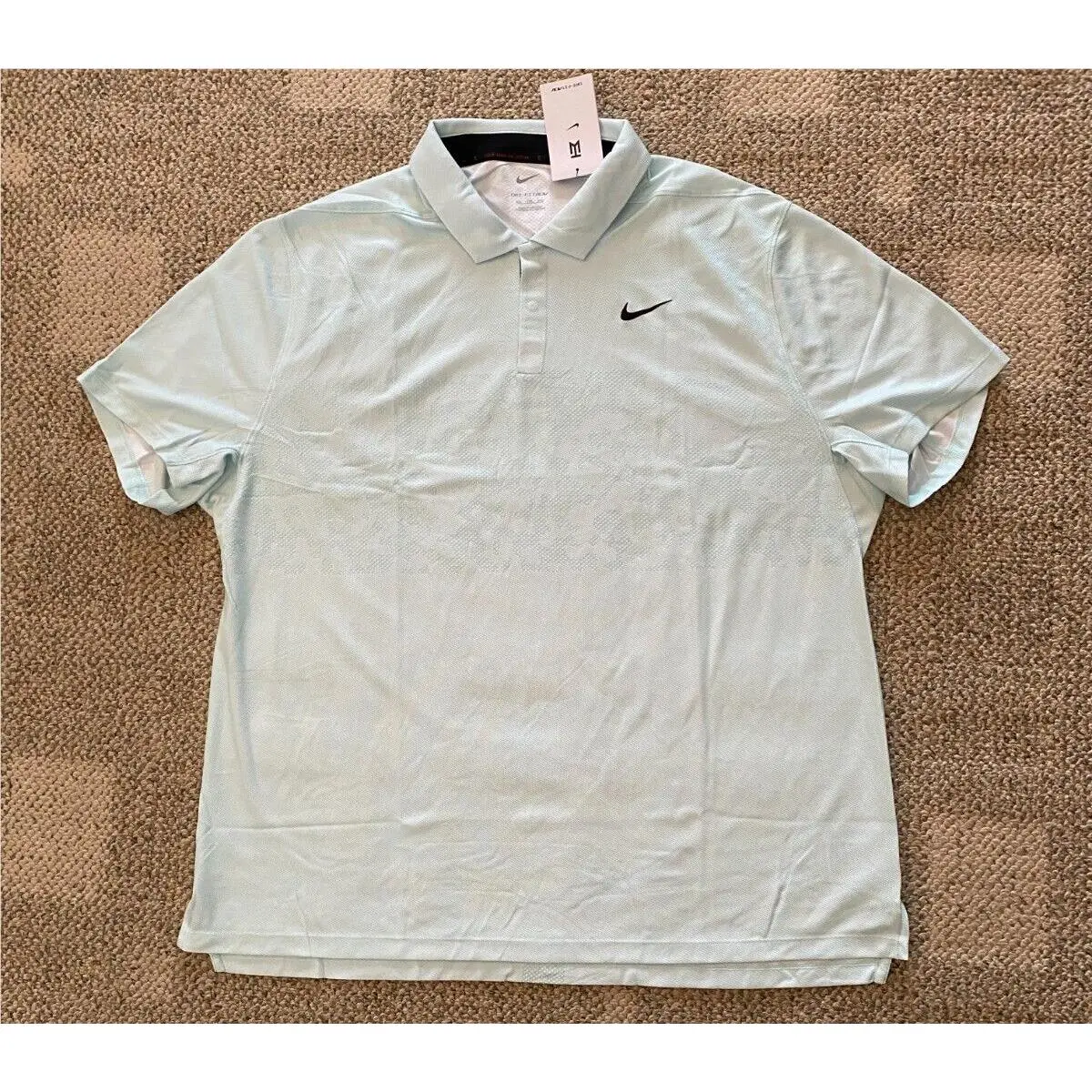 Nike Tiger Woods Polo Shirt Top Dri-fit Adv DR5327-346 Mint Green Men`s L