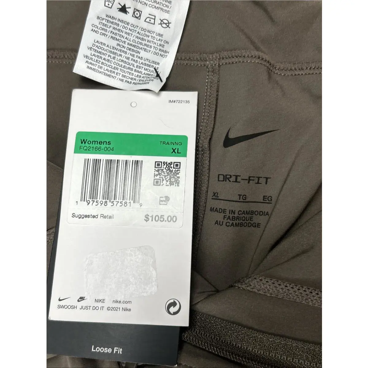 Nike clothing - Nike Bliss Dri Fit Pants - Brown 1