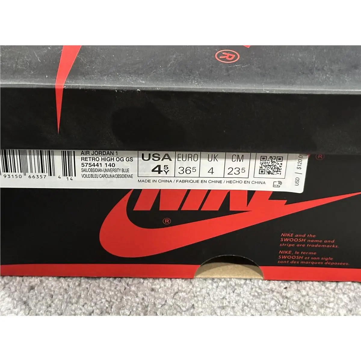 Nike shoes - Air Jordan 1 - Air - 575441 140 - Multicolor 5