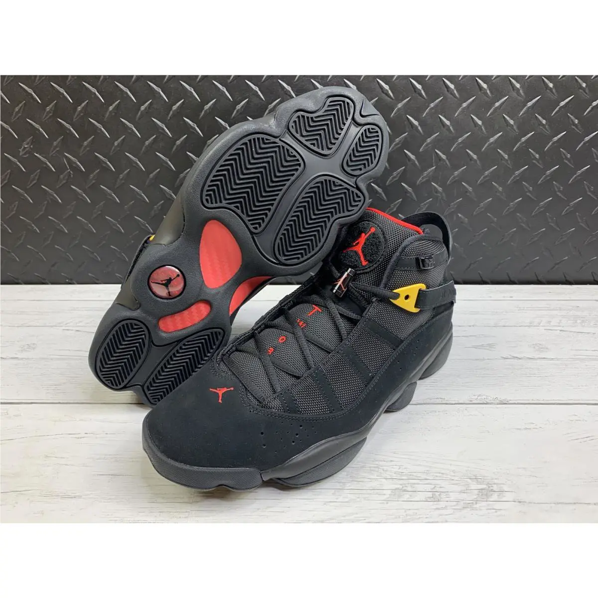 Nike shoes - Nike Air Jordan 6 - Air - 322992-071 - Red Sulfur Black (UPC: 0194957144891) 4
