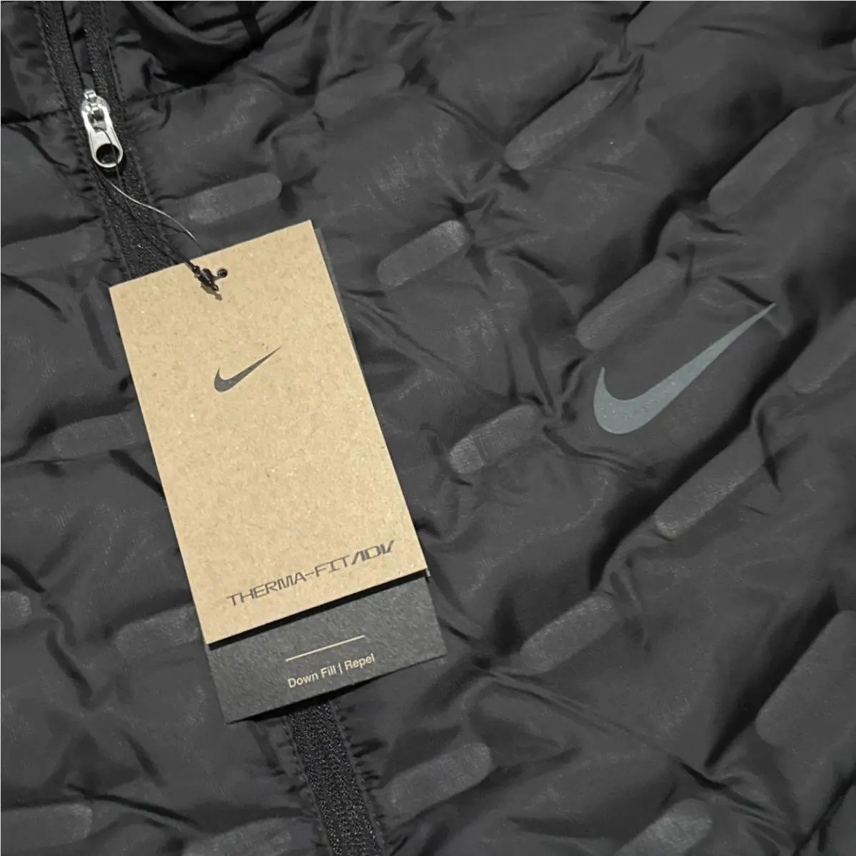 Nike clothing - Nike Therma-FIT ADV AeroLoft Repel Down Running Jacket - Black (UPC: 0196609769216) 2