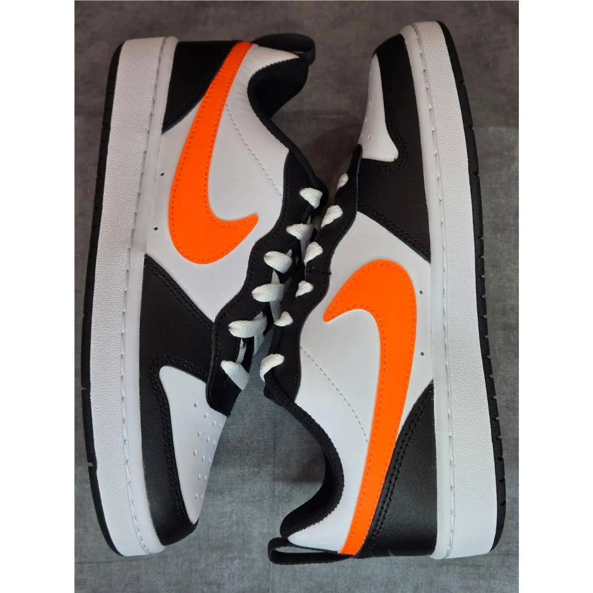 Nike shoes - Nike Court Borough - Court Borough - BQ5448-115 - White Black Orange 2