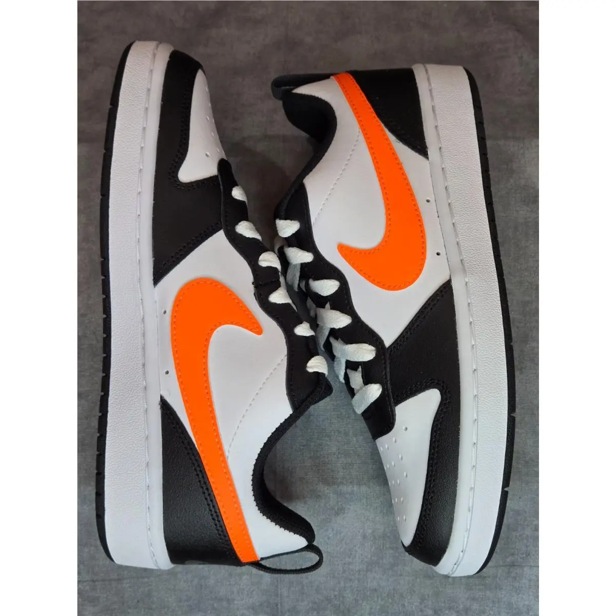 Nike shoes - Nike Court Borough - Court Borough - BQ5448-115 - White Black Orange 3