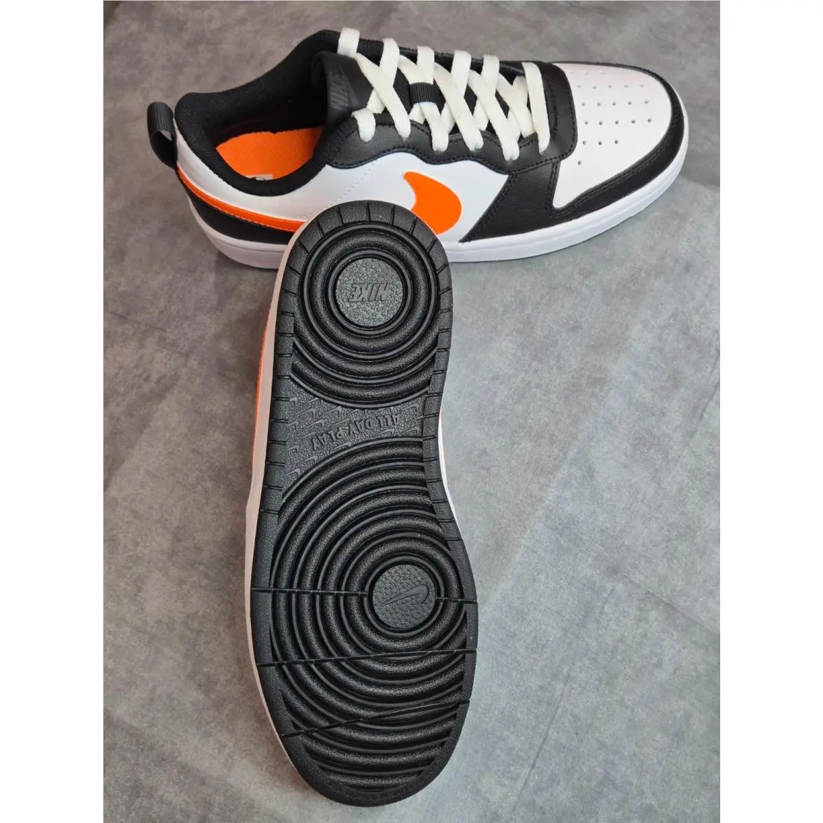 Nike shoes - Nike Court Borough - Court Borough - BQ5448-115 - White Black Orange 5