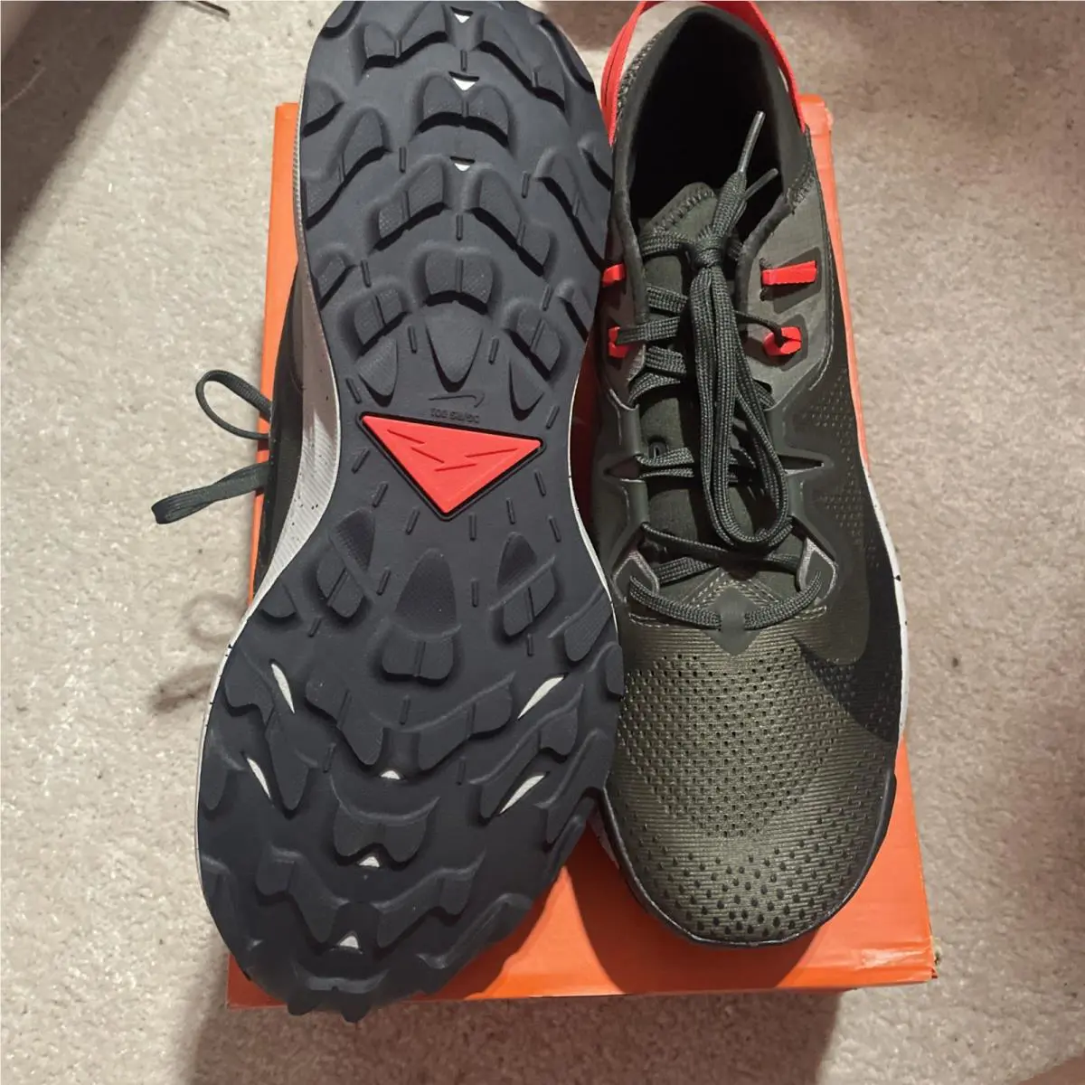 Nike shoes - Nike Pegasus Trail 2 - Pegasus Trail - CK4305-301 - Brown, Manufacturer: Cargo Khaki/Light Army/Bright Crimson/Black 1