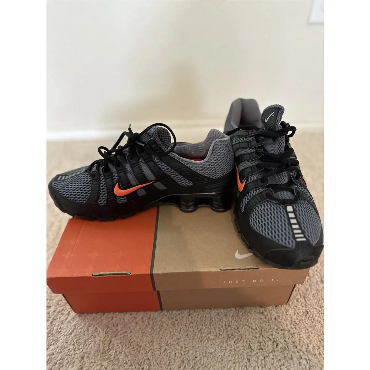 Nike shoes - Nike Shox Turbo+ - Shox - 313827 081 - Flint Gray/ Orange Blaze-black (UPC: 823229497167) 10