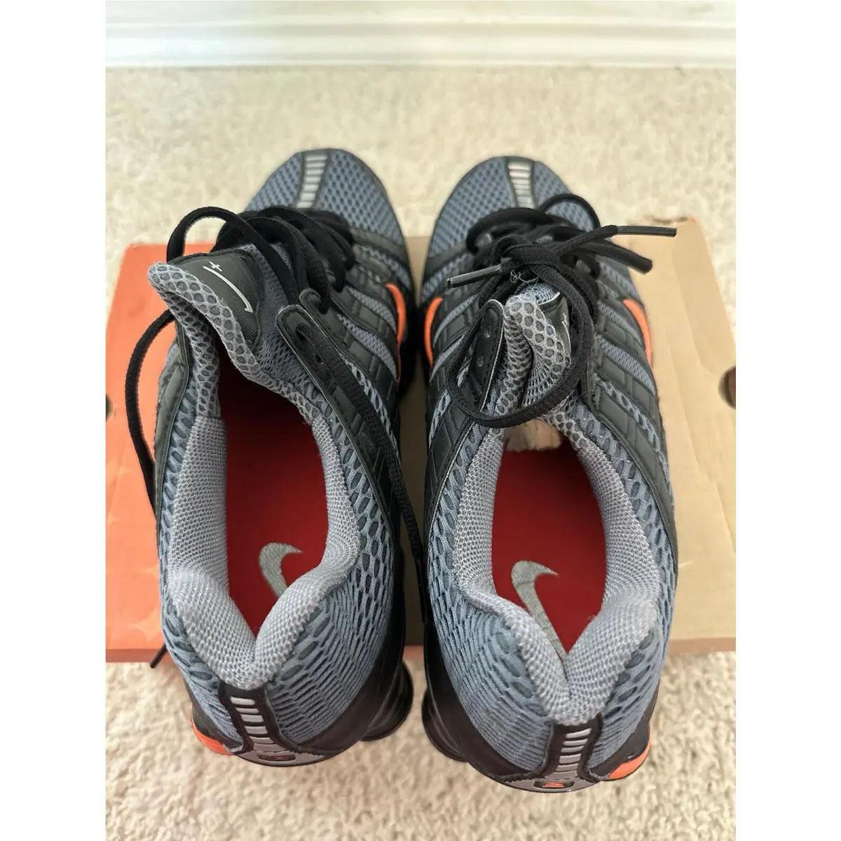 Nike shoes - Nike Shox Turbo+ - Shox - 313827 081 - Flint Gray/ Orange Blaze-black (UPC: 823229497167) 14