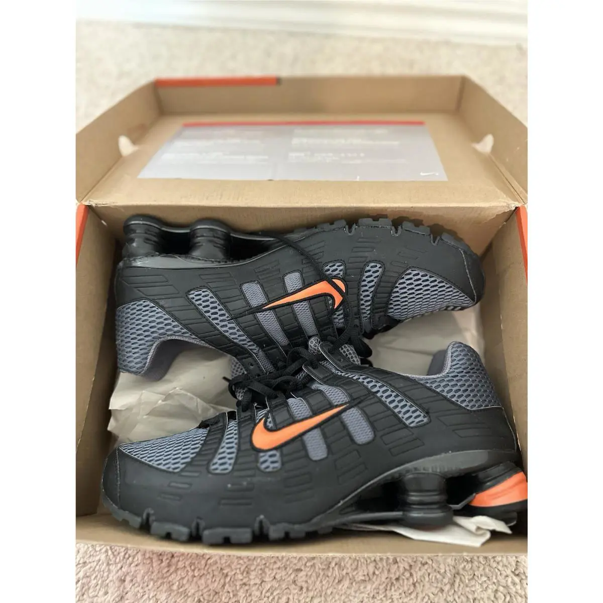 Nike shoes - Nike Shox Turbo+ - Shox - 313827 081 - Flint Gray/ Orange Blaze-black (UPC: 823229497167) 15