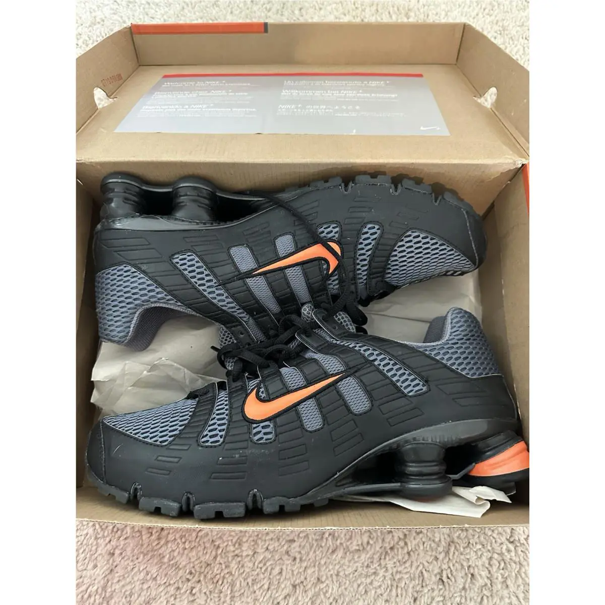 Nike shoes - Nike Shox Turbo+ - Shox - 313827 081 - Flint Gray/ Orange Blaze-black (UPC: 823229497167) 16