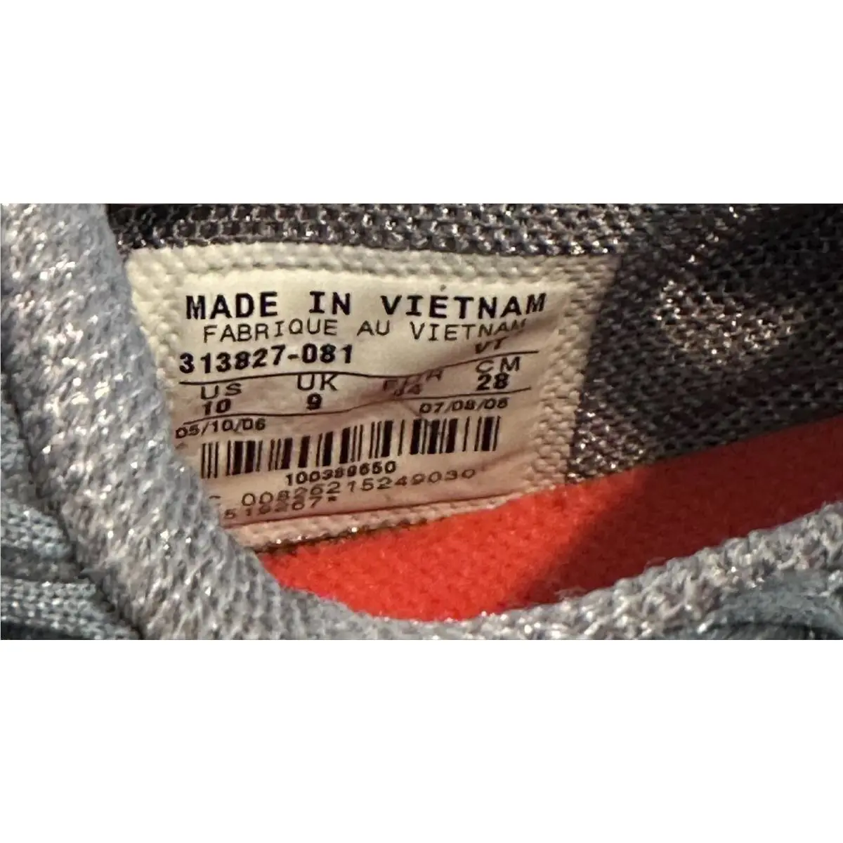 Nike shoes - Nike Shox Turbo+ - Shox - 313827 081 - Flint Gray/ Orange Blaze-black (UPC: 823229497167) 6