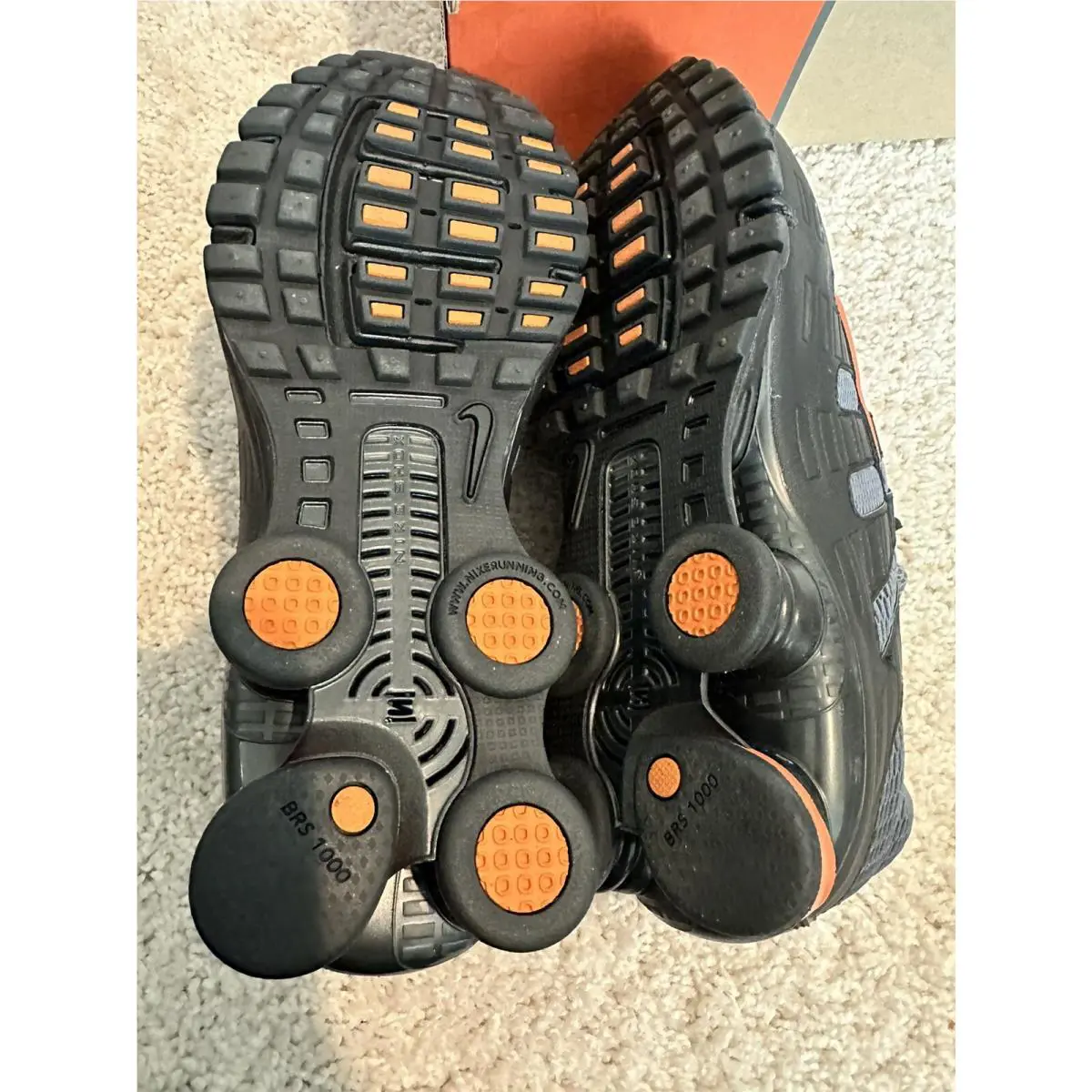 Nike shoes - Nike Shox Turbo+ - Shox - 313827 081 - Flint Gray/ Orange Blaze-black (UPC: 823229497167) 7