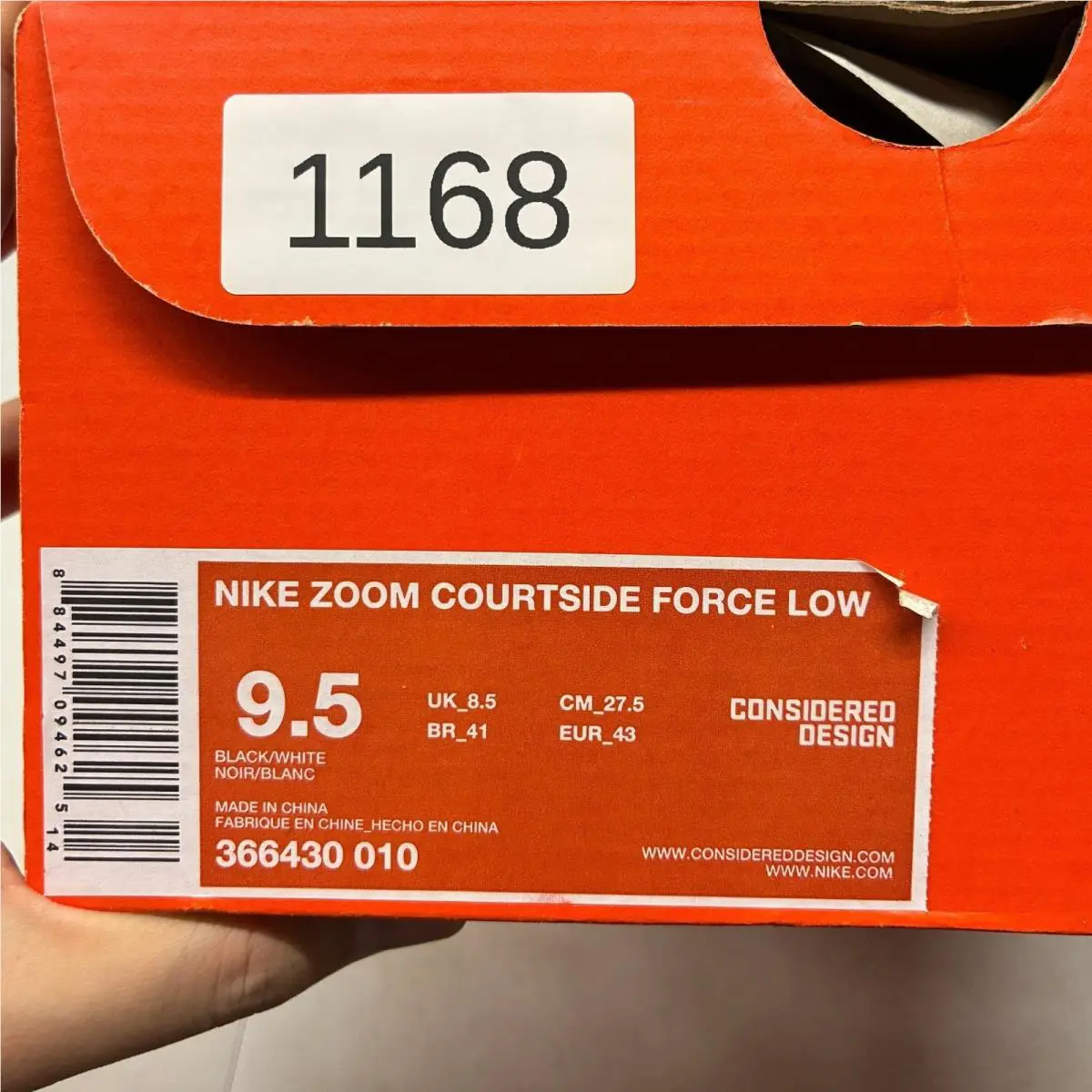 Nike shoes - Nike Zoom Courtside Force Low - 366430-010 - Black 12