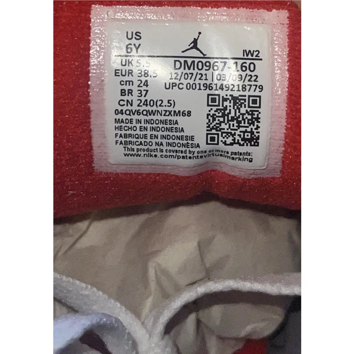 Nike shoes - Jordan Air 3 Retro GS - Red 2