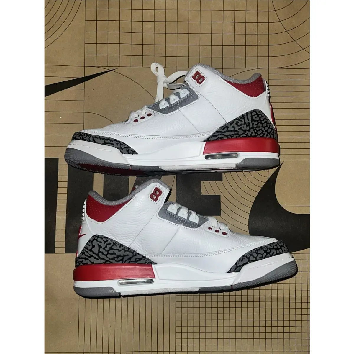 Nike shoes - Jordan Air 3 Retro GS - Red 4