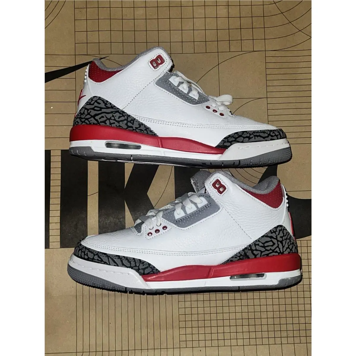 Nike shoes - Jordan Air 3 Retro GS - Red 5