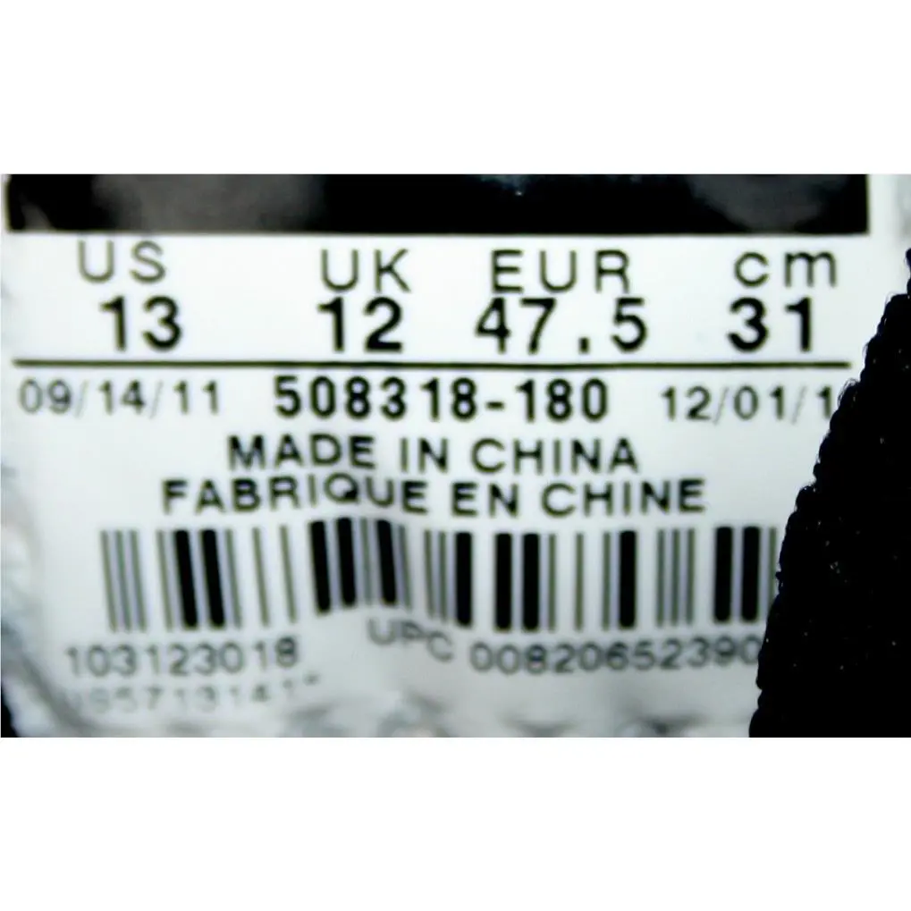 Nike shoes - Nike Air Jordan 2012 A - 508318-180 - White/black/black (UPC: 820652390058) 8