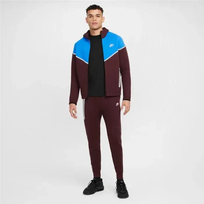Nike clothing - Nike Tech - Tech - Burgundy Crush / Light Photo Blue 9