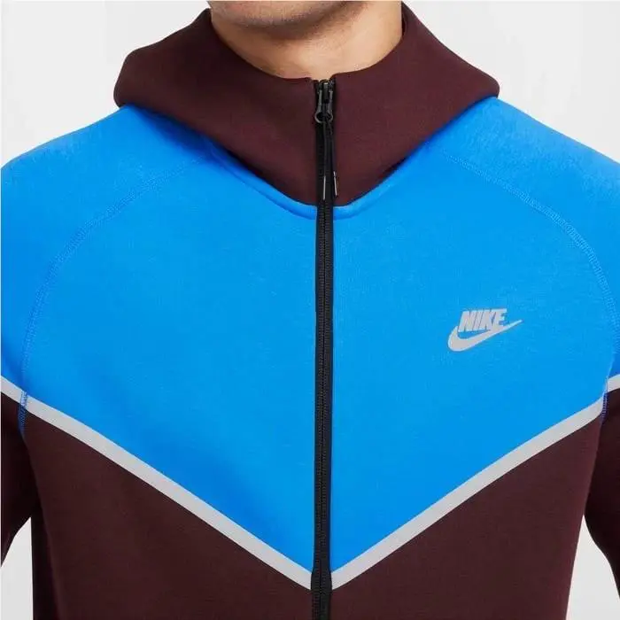 Nike clothing - Nike Tech - Tech - Burgundy Crush / Light Photo Blue 6