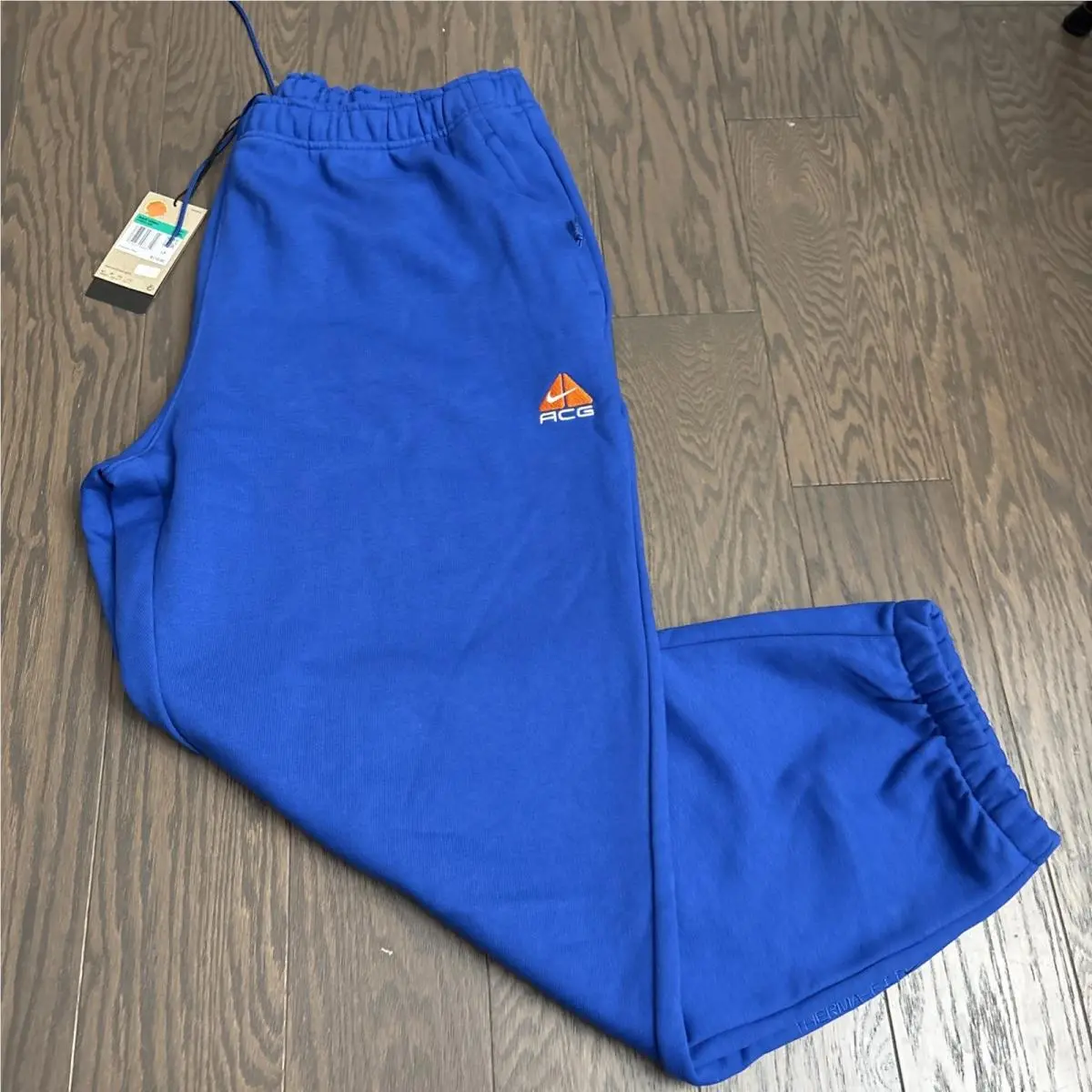 Nike Acg Lungs Therma-fit Repel Tuff Fleece Trousers Blue FV8650-480 Size XL