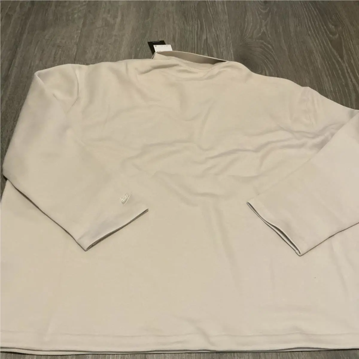 Nike clothing - Nike Tech Fleece Reimagined Long Sleeve Polo - FZ7570104 - Beige (UPC: 0197599675471) 1