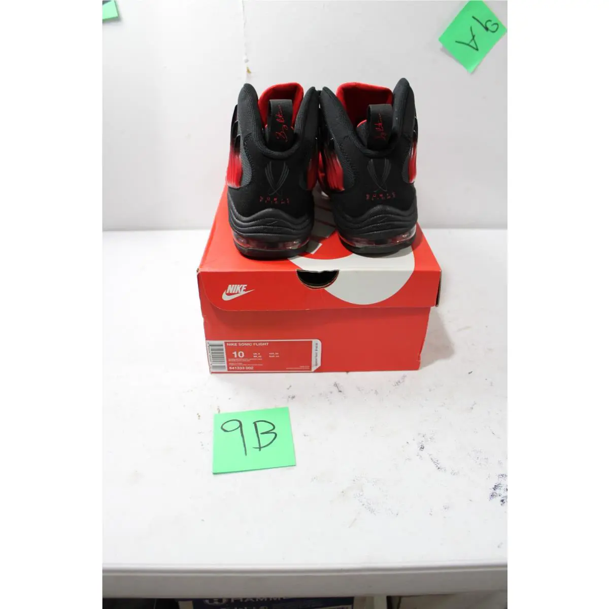 Nike shoes - Nike Sonic Flight - Sonic Flight - 641333-002 - Black, Manufacturer: Black/University Red-Anthracite 0