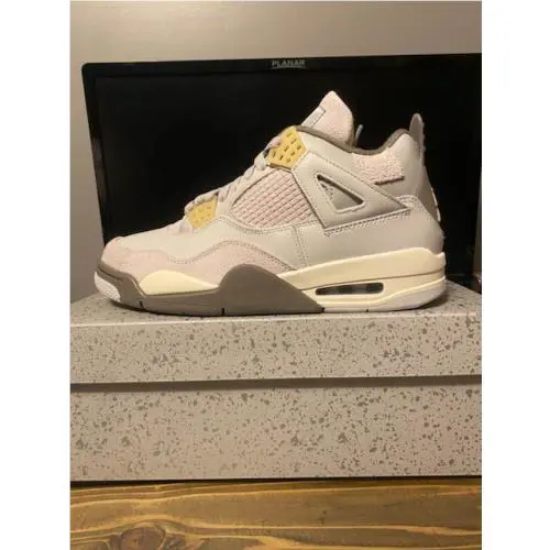Nike shoes - Air Jordan 4 Retro - Air Retro - PHOTON DUST & GREY FOG 0