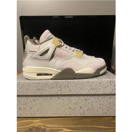 Nike shoes - Air Jordan 4 Retro - Air Retro - PHOTON DUST & GREY FOG 1