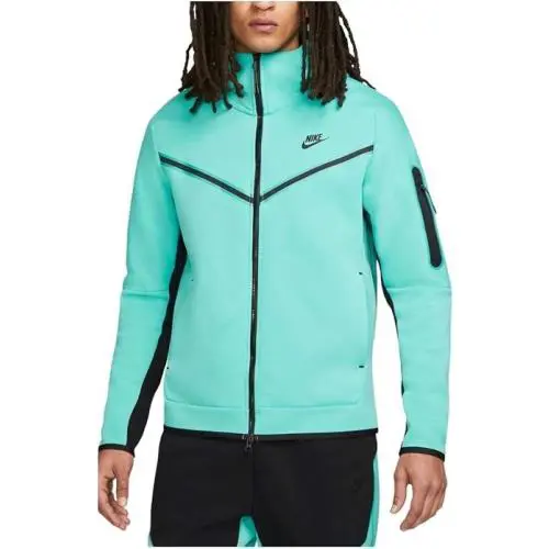 Nike Sportswear Tech Fleece Hoodie Full Zip Washed Teal Men’s CU4489-392 Sz-xxl - Washed Teal Black
