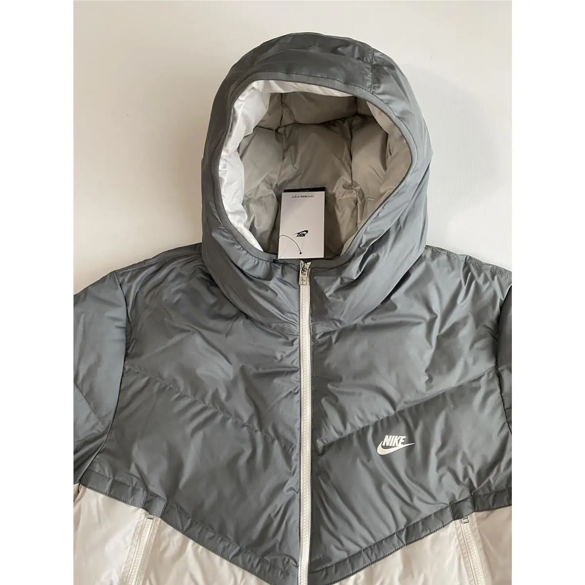 Nike clothing - Nike Sportswear Storm-Fit Windrunner Down-Fill Jac - Smoke Grey/Light Bone/Sail/Sail 0
