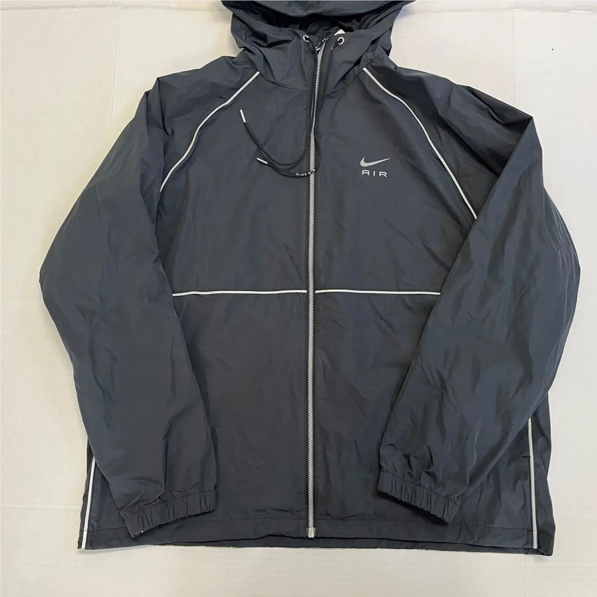Nike clothing - Nike Air Full-Zip Hooded Woven Jacket - Black (UPC: 196147174039) 0