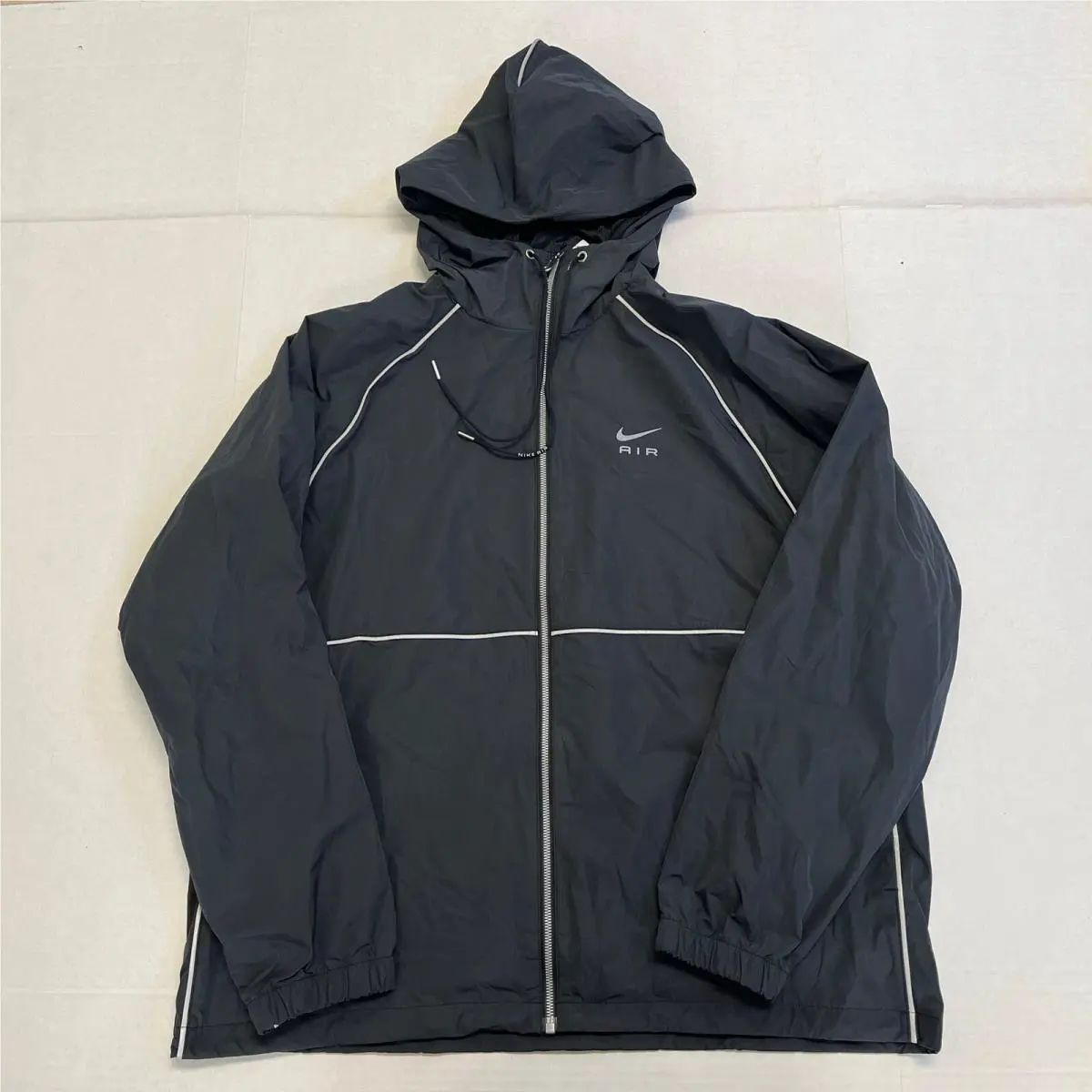 Nike clothing - Nike Air Full-Zip Hooded Woven Jacket - Black (UPC: 196147174039) 2