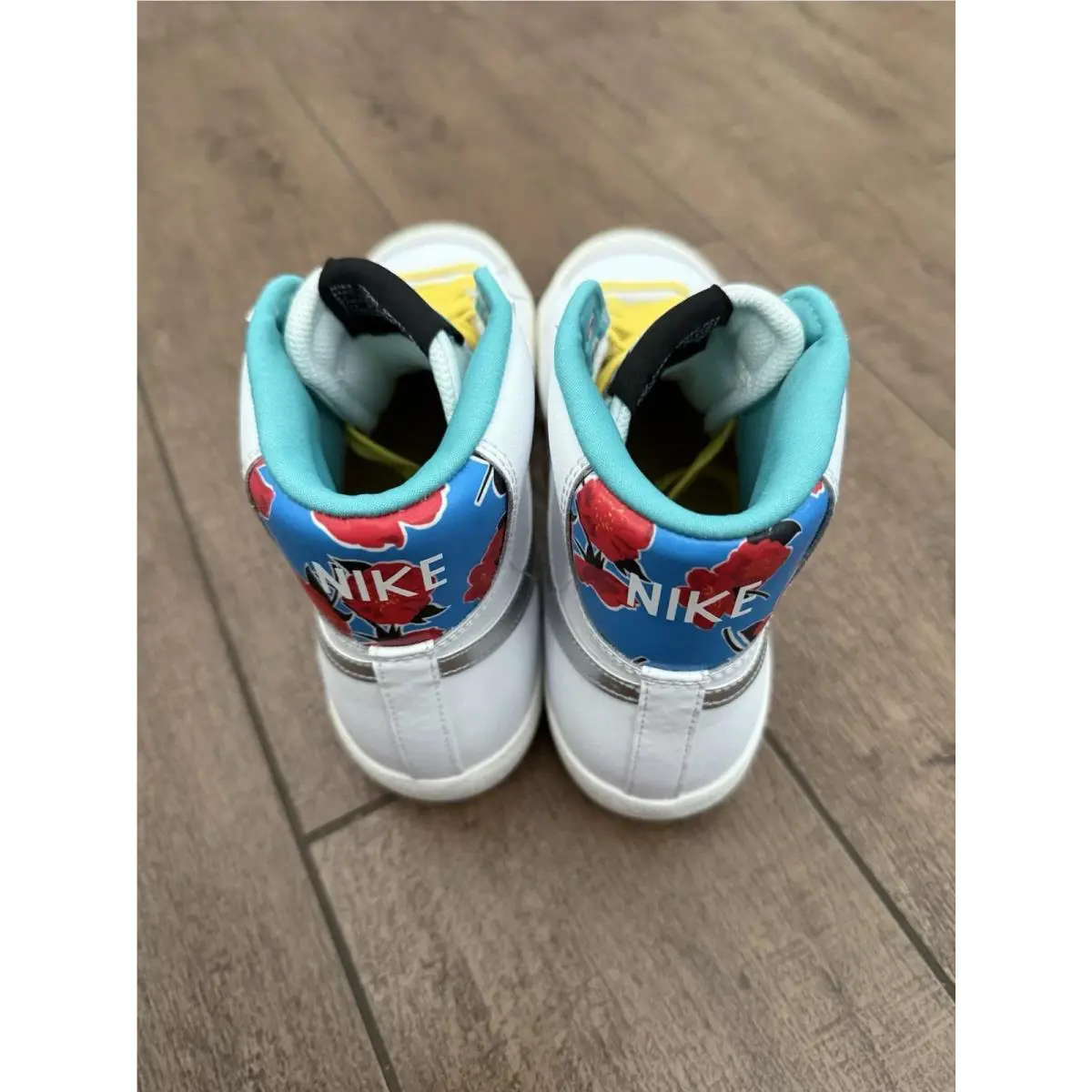 Nike shoes - Nike Blazer Mid 77 - Blazer Mid - White / Metallic Silver / Multi Color (UPC: 0195867073929) 0
