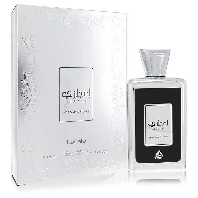 Lattafa Ejaazi Intensive Silver by Lattafa Eau De Parfum Spray Unisex 3.4 oz