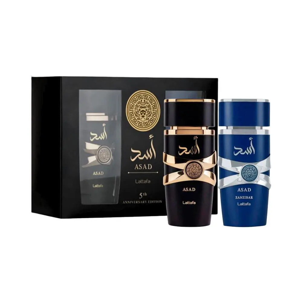 Lattafa Asad Asad Zanzibar 5th Anniversary Gift Set For Men 3.4 oz/100 mL Edp