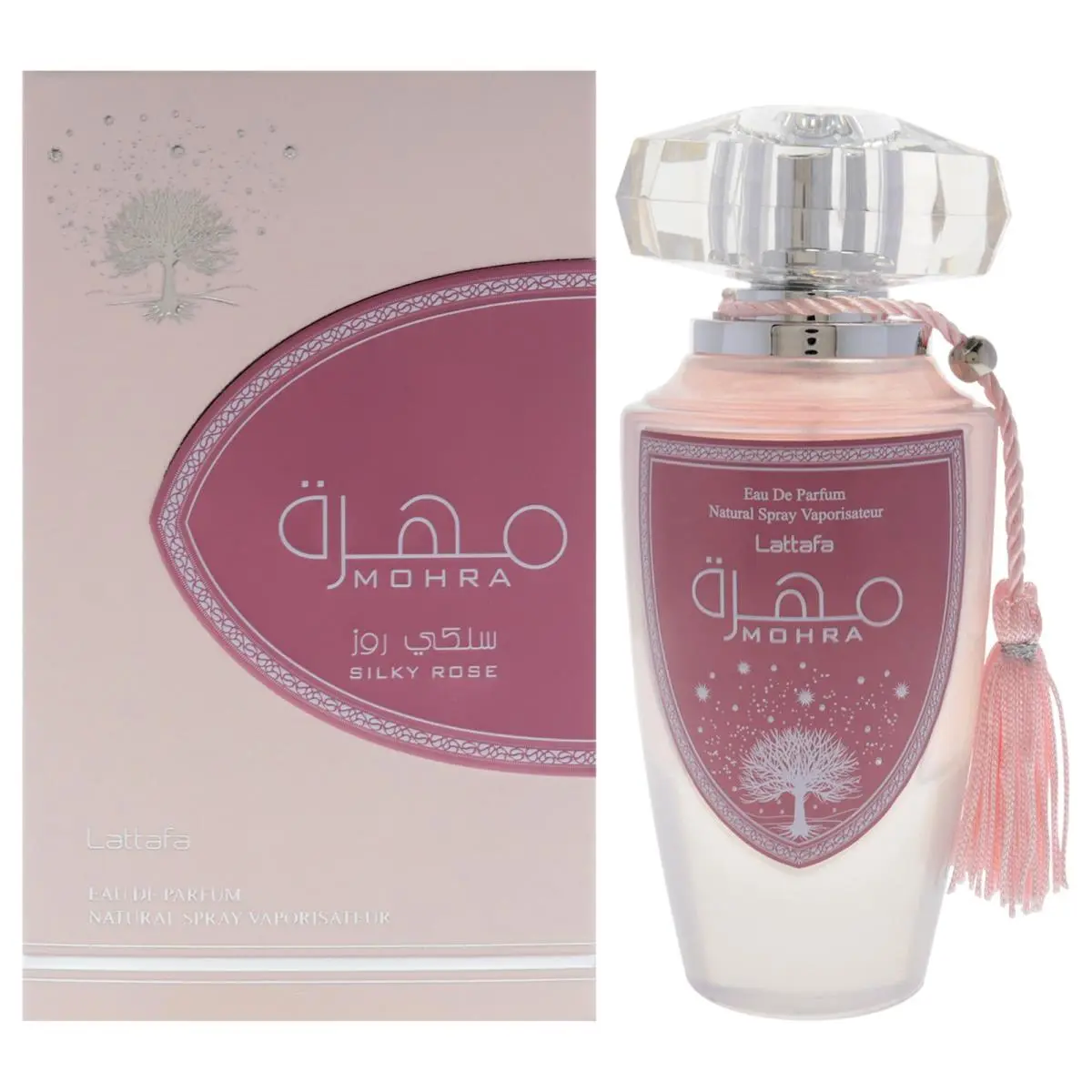 2 Pack Mohra Silky Rose by Lattafa For Women - 3.4 oz Edp Spray