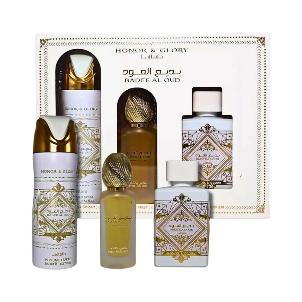 Lattafa Bade`e Al Oud Honor Glory 3PC Gift Set For Unisex