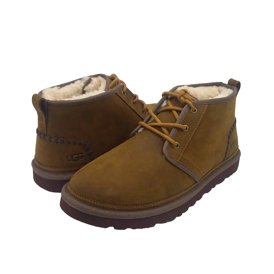 Ugg Neumel Deco Men Ankle Shoes Leather Chestnut US 9 /uk 8 /eu 42 /jp 27 - Chestnut