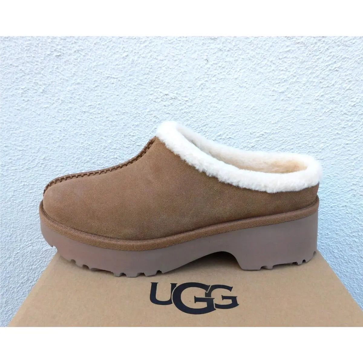 UGG shoes - UGG New Heights Cozy Clog - Chestnut (UPC: 197634327907) 0