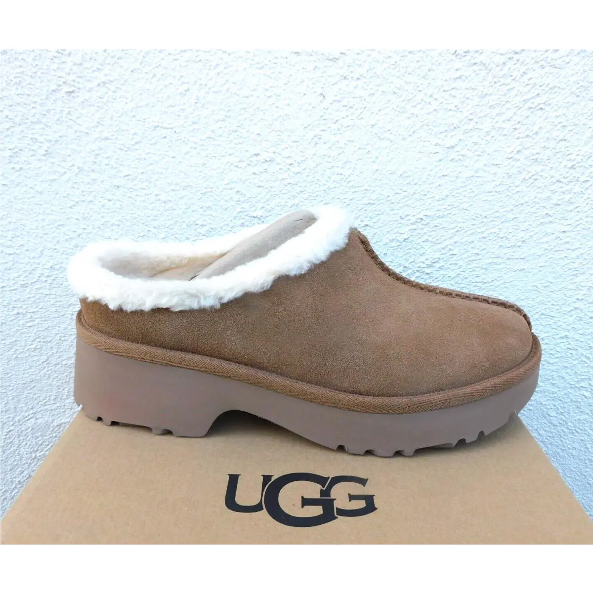 UGG shoes - UGG New Heights Cozy Clog - Chestnut (UPC: 197634327907) 1