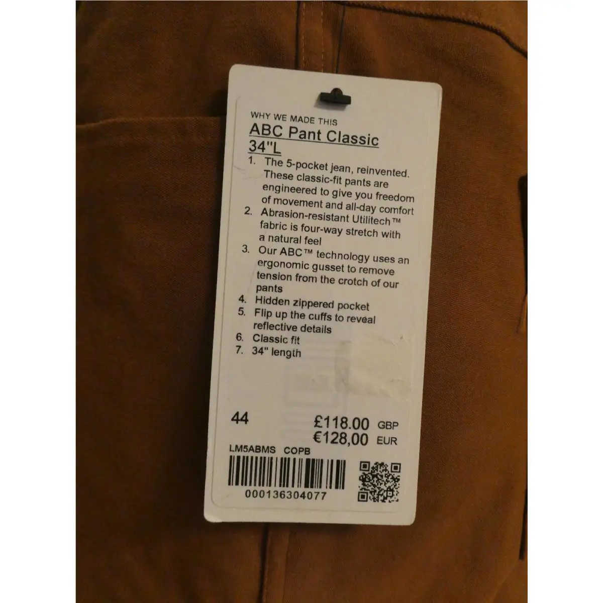 Lululemon clothing - ABC Pant Classic Fit - ABC Pant Classic Fit - Copper Brown 17