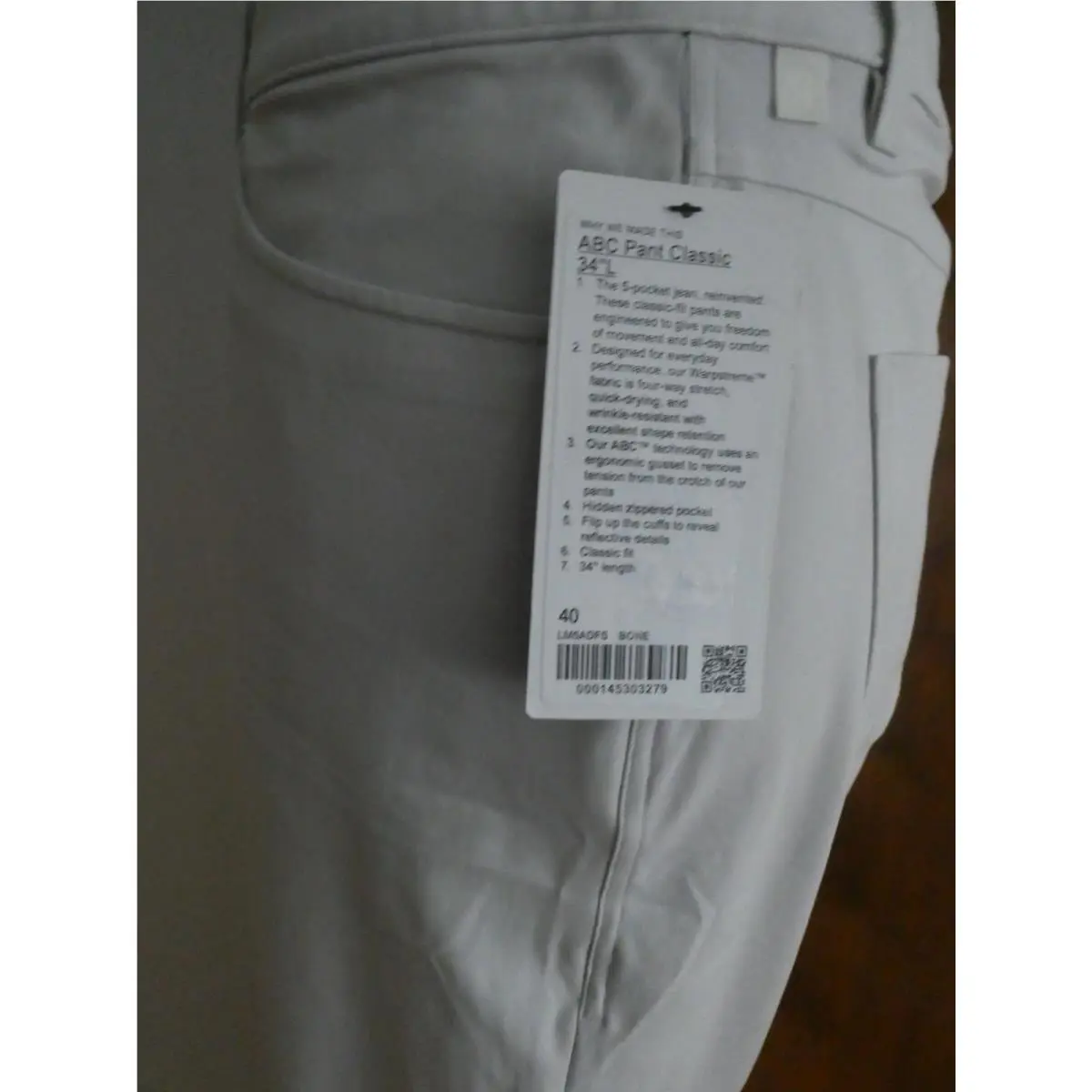 Lululemon clothing - ABC Pant Classic Fit - ABC Pant Classic Fit - Bone 14