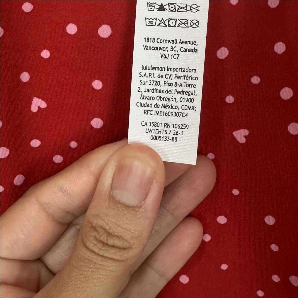 Lululemon clothing - LULULEMON Align - Align - Heart Scatter Dot Oxford red Candy Cloud 4